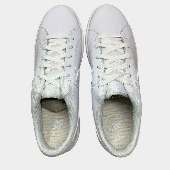Nike Court Royale 2 Triple White Low Top Sneakers Womens 11 - Picture 9 of 14